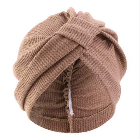 Darrahopens Occasions > Costumes > Costumes & Accessories Khaki 3 Pack Women's Cotton Waffle Knit Turban Headwrap - Thickened Indian Style Beanie Cap - One Size Fits All for Australian Daily Wear