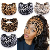 Darrahopens Occasions > Costumes > Costumes & Accessories Khaki Leopard print Yoga Headband – Elastic Sweat-Wicking Hairband for Women