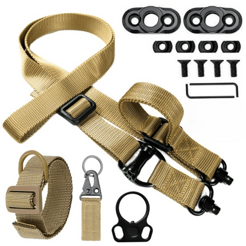 Darrahopens Occasions > Costumes > Costumes & Accessories Khaki Quick-Adjust MS4 Tactical Sling System - Single/Two-Point Conversion Kit for Outdoor Gear