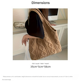 Darrahopens Occasions > Costumes > Costumes & Accessories Khaki's heart Bohemian Knit Shoulder Bag - Hand-Woven Crochet Tote for Women