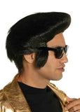Darrahopens Occasions > Costumes > Costumes & Accessories King of Rock Mens Black Pompadour Costume Wig