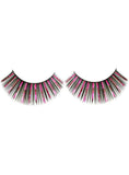 Darrahopens Occasions > Costumes > Costumes & Accessories Long Black and Pink Tinsel False Eyelashes