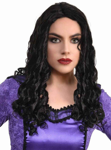 Darrahopens Occasions > Costumes > Costumes & Accessories Long Black Ringlet Curls Womens Halloween Costume Wig