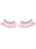 Darrahopens Occasions > Costumes > Costumes & Accessories Long Light Pink False Eyelashes with Silver Tinsel