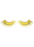 Darrahopens Occasions > Costumes > Costumes & Accessories Long Metallic Gold Tinsel False Eyelashes