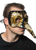 Darrahopens Occasions > Costumes > Costumes & Accessories Long Nose Mens Venetian Masquerade Mask with Music Notes