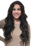 Darrahopens Occasions > Costumes > Costumes & Accessories Long Wavy Dark Chestnut Brown Lace Part Fashion Wig