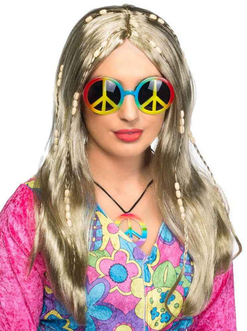 Darrahopens Occasions > Costumes > Costumes & Accessories Love Child Womens Blonde Hippie Costume Wig