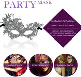 Darrahopens Occasions > Costumes > Costumes & Accessories Masquerade Mask - Venetian Mask for Women, Beautiful Elegant Lace Mask for Ladies Halloween Mardi Gras Party Gold+Silver+Black