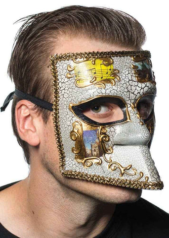 Darrahopens Occasions > Costumes > Costumes & Accessories Medieval Mens Gold Masquerade Mask