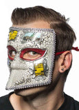 Darrahopens Occasions > Costumes > Costumes & Accessories Medieval Mens Silver Masquerade Mask