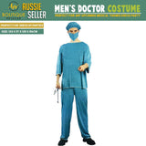 Darrahopens Occasions > Costumes > Costumes & Accessories Mens Adult Doctor Costume Dr Surgeon Scrubs Halloween Fancy Party Hospital