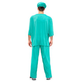 Darrahopens Occasions > Costumes > Costumes & Accessories Mens Adult Doctor Costume Dr Surgeon Scrubs Halloween Fancy Party Hospital