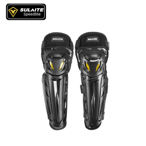 Darrahopens Occasions > Costumes > Costumes & Accessories Motorcycle Knee Pads Shin Guards Long PP Shell Protective Gear for Motocross Dirt Bike Racing Quick Release Adjustable Side Protection Black