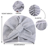 Darrahopens Occasions > Costumes > Costumes & Accessories Navy Blue 3 Pack Women's Cotton Waffle Knit Turban Headwrap - Thickened Indian Style Beanie Cap - One Size Fits All for Australian Daily Wear