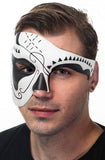 Darrahopens Occasions > Costumes > Costumes & Accessories Over Eye Black and White Mens Masquerade Mask