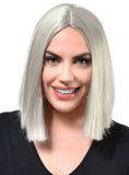 Darrahopens Occasions > Costumes > Costumes & Accessories Platinum Blonde Womens Deluxe Heat Resistant Bob Costume Wig