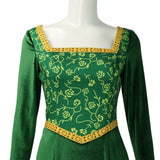 Darrahopens Occasions > Costumes > Costumes & Accessories Princess Fiona Dress Halloween Masquerade Green Dress, Party Costume Role Play for Adult S