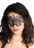 Darrahopens Occasions > Costumes > Costumes & Accessories Princess Matte Black Metal Masquerade Mask