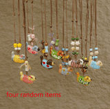 Darrahopens Occasions > Costumes > Costumes & Accessories Random 4-Piece Set: Sweet & Fresh Ceramic Dachshund Dog Necklace - Cute Trendy Individual Puppy Pendant, Playful Creative Neckwear