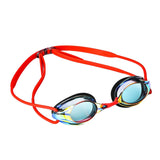 Darrahopens Occasions > Costumes > Costumes & Accessories Red Swimming Goggles Mirrored Anti-Fog UV Protection Waterproof HD Silicone Seal Swim Glasses for Men Women Training