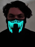 Darrahopens Occasions > Costumes > Costumes & Accessories Reptile Yellow and Green Teeth Sound Activated Light Up Mask