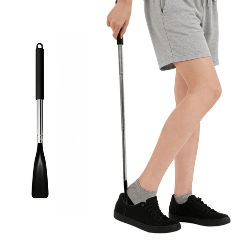 Darrahopens Occasions > Costumes > Costumes & Accessories Retractable Stainless Steel Long Handle Shoe Horn, Portable No-Bend Shoe Helper for Elderly Pregnant Kids