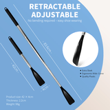 Darrahopens Occasions > Costumes > Costumes & Accessories Retractable Stainless Steel Long Handle Shoe Horn, Portable No-Bend Shoe Helper for Elderly Pregnant Kids
