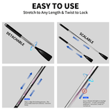 Darrahopens Occasions > Costumes > Costumes & Accessories Retractable Stainless Steel Long Handle Shoe Horn, Portable No-Bend Shoe Helper for Elderly Pregnant Kids