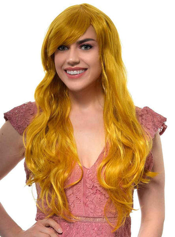 Darrahopens Occasions > Costumes > Costumes & Accessories Ryleigh Long Wavy Golden Ginger Womens Costume Wig