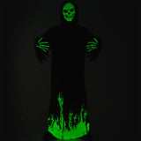 Darrahopens Occasions > Costumes > Costumes & Accessories Scary Adult Glow in the Dark Party Costume Skeleton Reaper Halloween