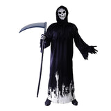 Darrahopens Occasions > Costumes > Costumes & Accessories Scary Adult Glow in the Dark Party Costume Skeleton Reaper Halloween