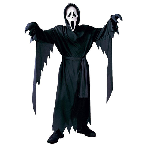 Darrahopens Occasions > Costumes > Costumes & Accessories Scream Ghostface Black Halloween Scary Costume, Men, Adult Size Halloween Masquerade Costume S