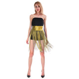 Darrahopens Occasions > Costumes > Costumes & Accessories Sequin Belt w/Fringe Skirt Belly Dance Dancer Costume Party - Gold/Yellow