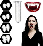 Darrahopens Occasions > Costumes > Costumes & Accessories Set of 4 pairs of vampire teeth - 4 sizes - Halloween cosplay vampire teeth - Includes 5g teeth gum - Great for cosplay at parties - Halloween - Demon - Witch