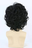 Darrahopens Occasions > Costumes > Costumes & Accessories Short Black Men's Wig with Curly and Fluffy Wigs, Natural Synthetic Wigs for Men, Daily Party Wear for Men Brown 10 Inch