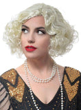 Darrahopens Occasions > Costumes > Costumes & Accessories Short Curly Blonde 1920s Flapper Womens Costume Wig