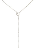Darrahopens Occasions > Costumes > Costumes & Accessories Sparkly Silver Diamante Drop Costume Necklace