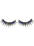 Darrahopens Occasions > Costumes > Costumes & Accessories Spiked Black False Eyelashes with Blue Rhinestones