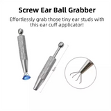Darrahopens Occasions > Costumes > Costumes & Accessories Stainless Steel Earring Wearer Helper - 4-Prong Grabber Tool , Ear Stud Threaded Ball Fixed Aid (6CM)