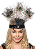 Darrahopens Occasions > Costumes > Costumes & Accessories Tall Peacock Feather Showgirl Headpiece