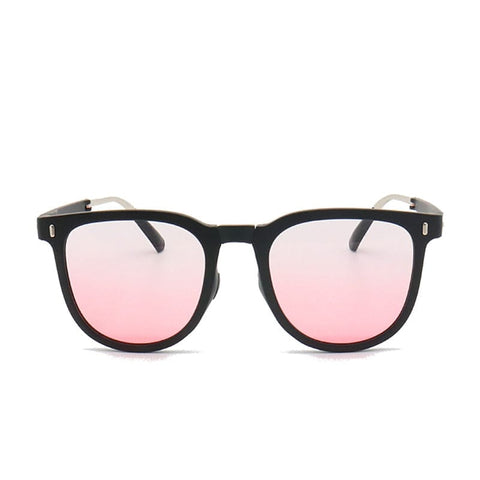 Darrahopens Occasions > Costumes > Costumes & Accessories Ultra-Light Foldable TR Sunglasses for Women with Storage Bag - 15° Adjustable Temples & Premium Hinges, UV Protection (Black Frame/Pink Lenses)