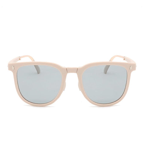 Darrahopens Occasions > Costumes > Costumes & Accessories Ultra-Light Foldable TR Sunglasses for Women with Storage Bag - 15° Adjustable Temples & Premium Hinges, UV Protection (White Frame/Grey Lenses)