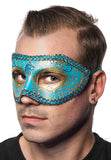 Darrahopens Occasions > Costumes > Costumes & Accessories Unisex Blue Mardi Gras Mens Masquerade Mask