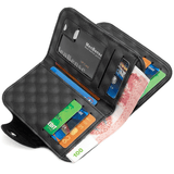 Darrahopens Occasions > Costumes > Costumes & Accessories Vintage Patchwork Snap-Closure Vertical Wallet for Men, PU Leather Wallet with 13 Card Slots, Zippered Coin Pocket, and ID Window (Dark Brown)