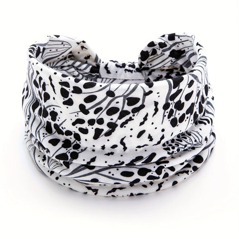 Darrahopens Occasions > Costumes > Costumes & Accessories White Polka dot pattern Yoga Headband – Elastic Sweat-Wicking Hairband for Women