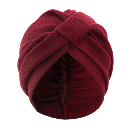 Darrahopens Occasions > Costumes > Costumes & Accessories Wine Red 3 Pack Women's Cotton Waffle Knit Turban Headwrap - Thickened Indian Style Beanie Cap - One Size Fits All for Australian Daily Wear