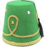 Darrahopens Occasions > Costumes DELUXE TURKISH HAT Red Green Fez Tarboosh Dress Up Costume Party Moroccan - Green