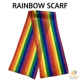 Darrahopens Occasions > Costumes GAY PRIDE RAINBOW SCARF Wrap Holiday Parade Gift Lesbian LGBT