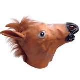 Darrahopens Occasions > Costumes Horse Head Face Mask Halloween Latex Rubber Costume Party - One Size